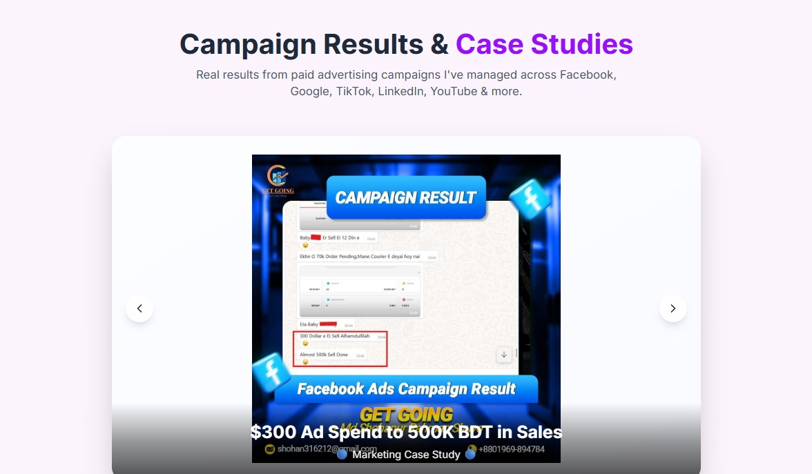 Facebook Ads Campaign Result – January | Clothing Brand
